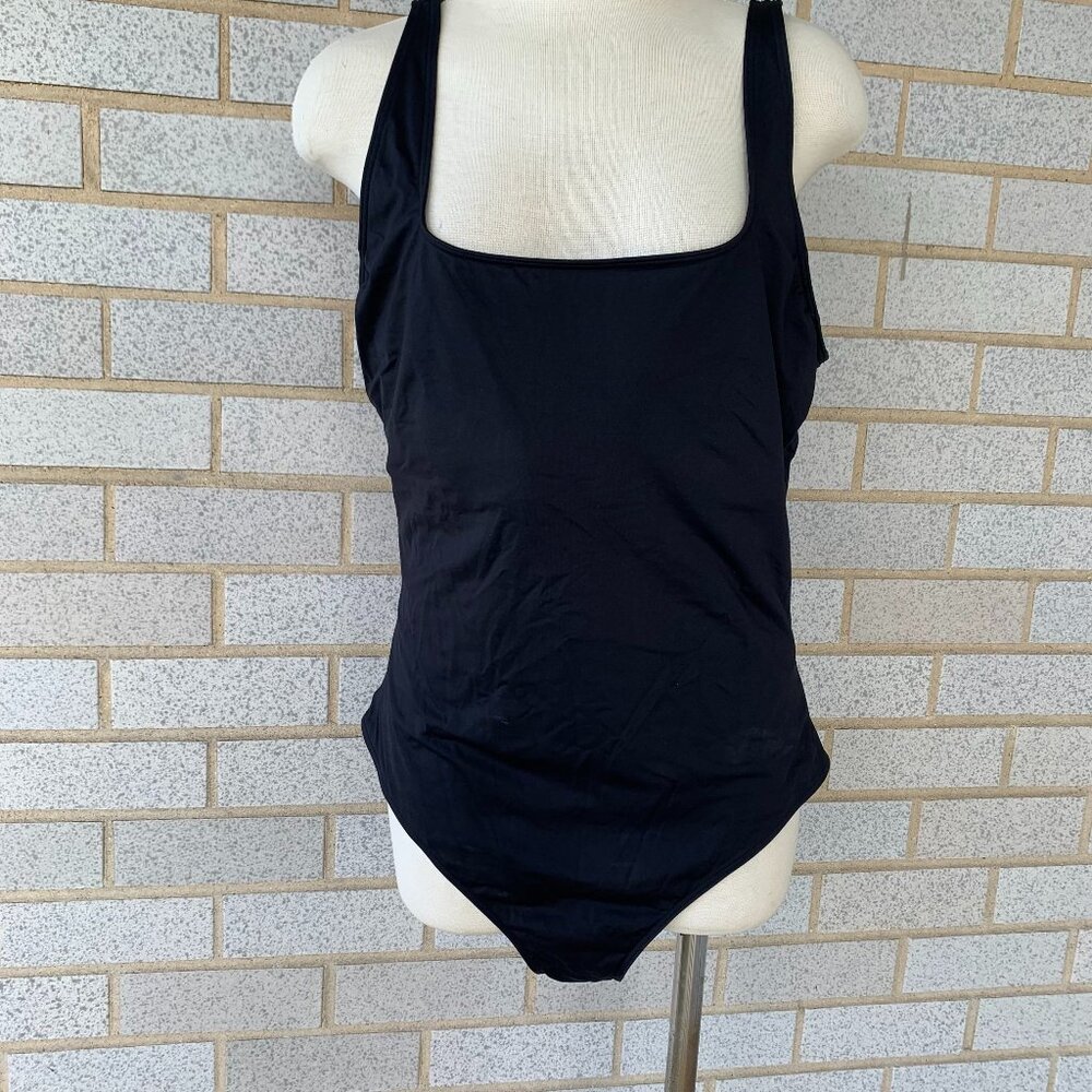 EVERLANE RENEW BLACK ONE PIECE SWIMSUIT SIZE XL - Picture 2 of 8